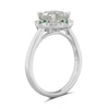 Thumbnail Image 2 of Emmy London 18ct White Gold Green Quartz & Diamond Ring