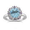 Thumbnail Image 1 of Emmy London 18ct White Gold Colour Gemstone & Diamond Ring