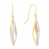 Thumbnail Image 0 of 9ct Two Tone Gold Caged Drop Earrings