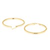 Thumbnail Image 2 of 9ct Yellow Gold Small Sparkle Hoop Earrings