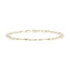 Thumbnail Image 1 of 9ct Yellow Gold 9'' Figaro Chain Bracelet