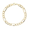 Thumbnail Image 1 of 9ct Yellow Gold 8'' Figaro Chain Bracelet