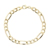 Thumbnail Image 2 of 9ct Yellow Gold 8'' Figaro Chain Bracelet