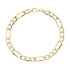 Thumbnail Image 1 of 9ct Yellow Gold 9'' Figaro Chain Bracelet