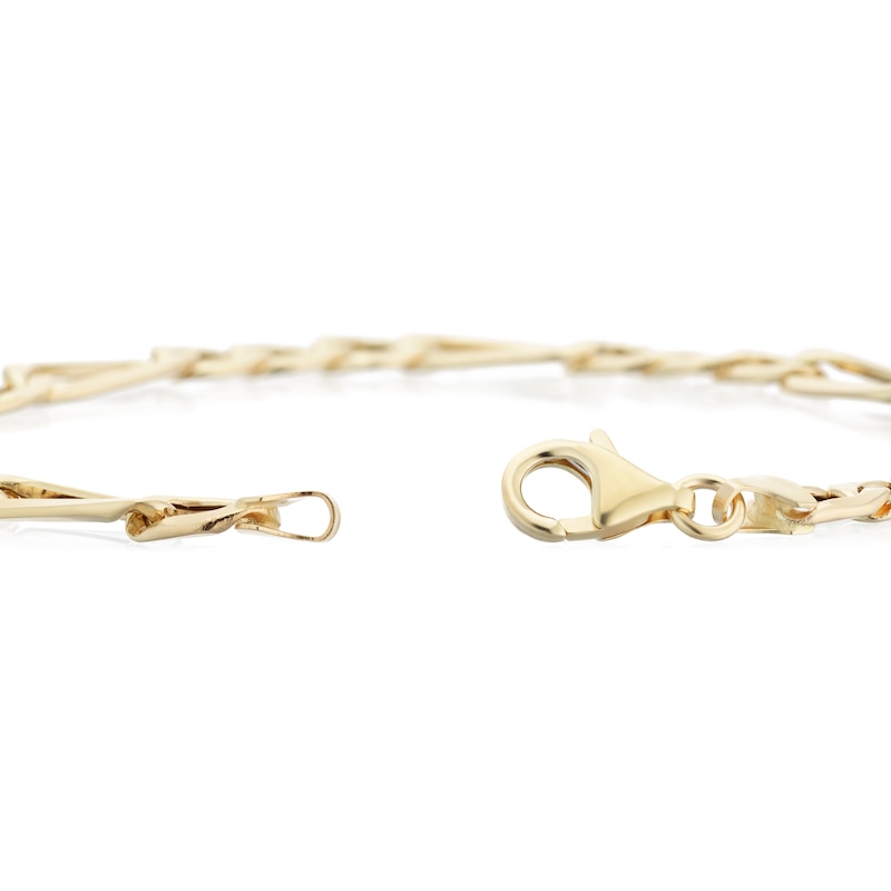 9ct Yellow Gold 9'' Figaro Chain Bracelet