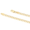 Thumbnail Image 3 of 9ct Yellow Gold Solid 8'' Curb Chain Bracelet