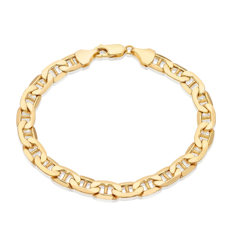 Main Image 1 of 9ct Yellow Gold 7Inch Anchor Bracelet