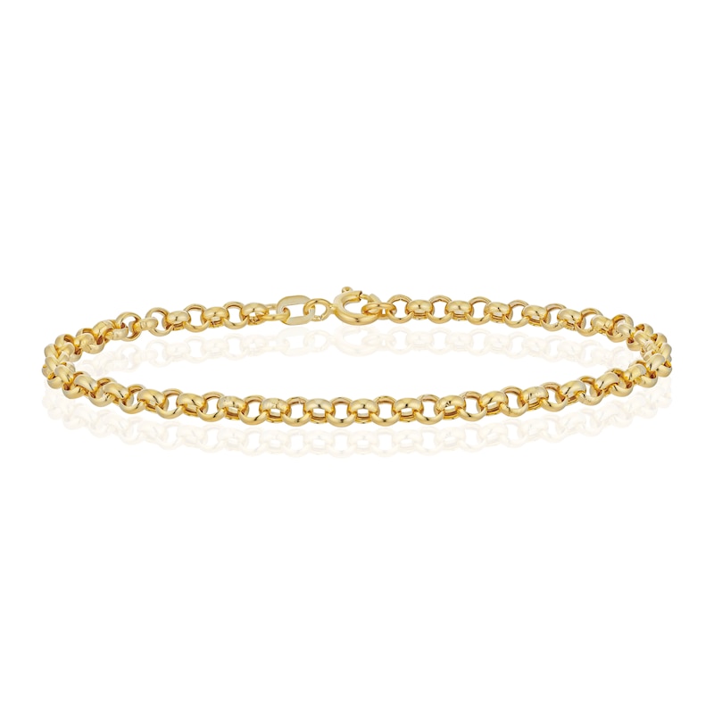 Main Image 1 of 9ct Yellow Gold 7Inch Belcher Chain Bracelet