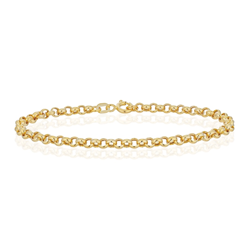 9ct Yellow Gold 7Inch Belcher Chain Bracelet