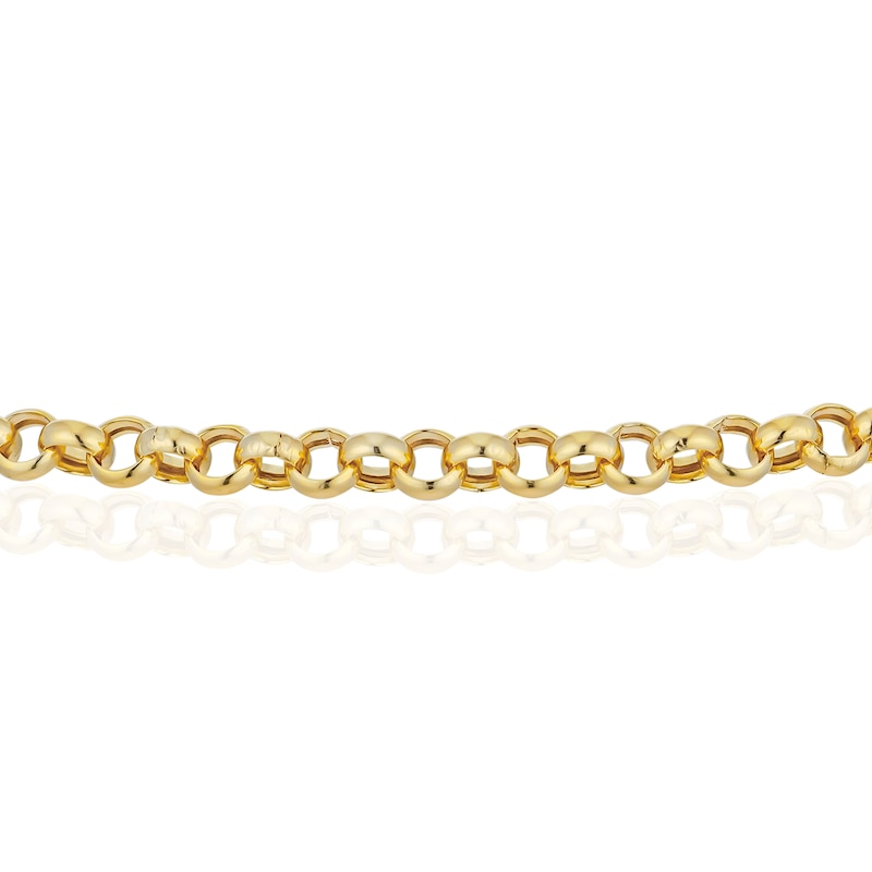 9ct Yellow Gold 7Inch Belcher Chain Bracelet