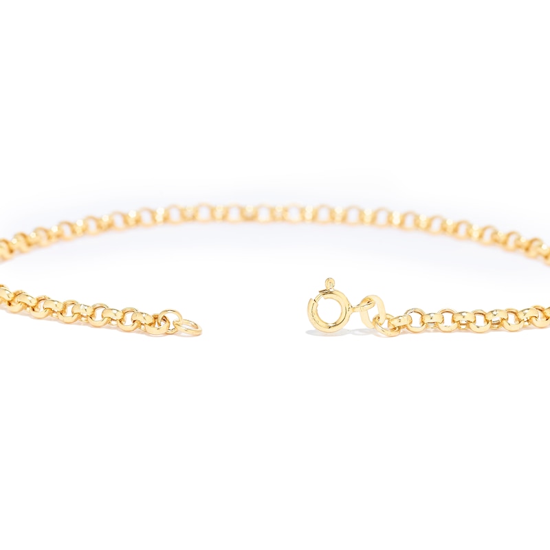 Main Image 3 of 9ct Yellow Gold 7Inch Belcher Chain Bracelet