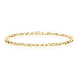 9ct Yellow Gold 8Inch Belcher Chain Bracelet