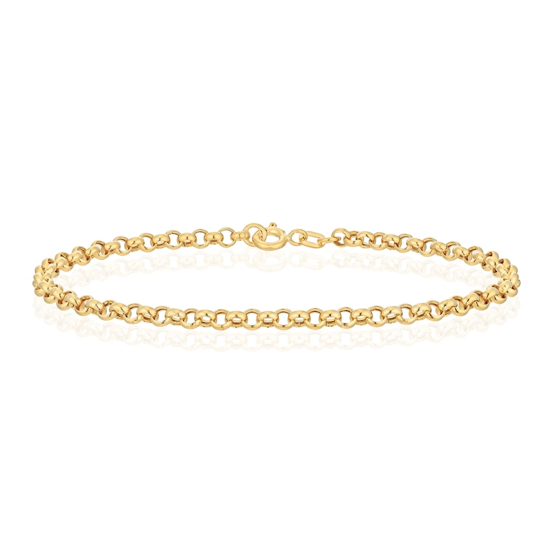 9ct Yellow Gold 8Inch Belcher Chain Bracelet