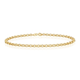9ct Yellow Gold 9&quot; Belcher Chain Bracelet