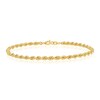Thumbnail Image 1 of 9ct Yellow Gold 8" 60 Gauge Rope Chain Bracelet