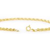 Thumbnail Image 3 of 9ct Yellow Gold 8" 60 Gauge Rope Chain Bracelet