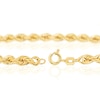 Thumbnail Image 2 of 9ct Yellow Gold 8 Inch Rope Chain Bracelet
