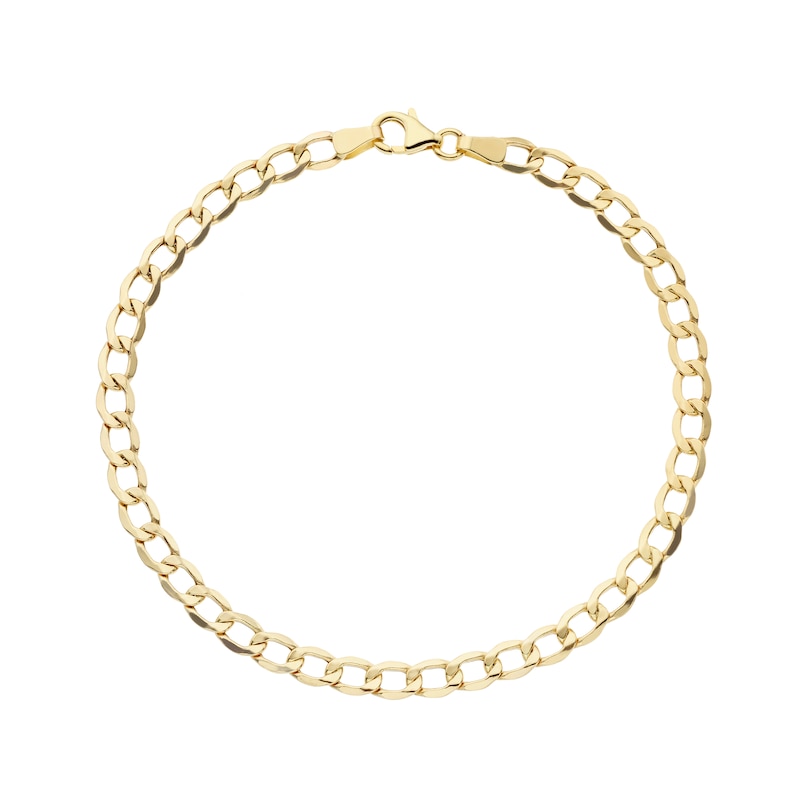 9ct Yellow Gold 8'' Curb Chain Bracelet