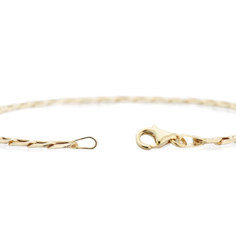 9ct Yellow Gold 8'' Curb Chain Bracelet