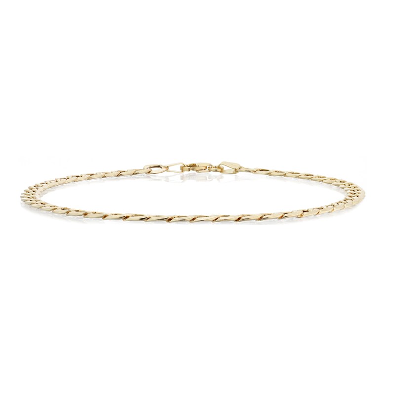 9ct Yellow Gold 9'' Curb Chain Bracelet