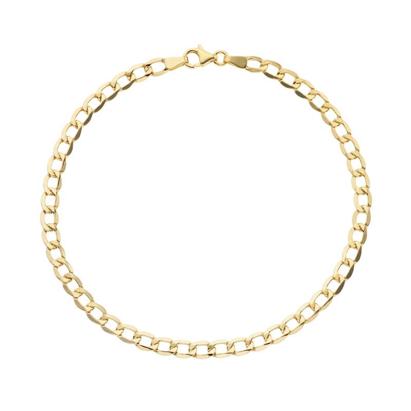 9ct Yellow Gold 9'' Curb Chain Bracelet