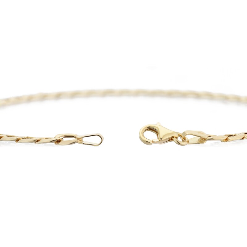 9ct Yellow Gold 9'' Curb Chain Bracelet