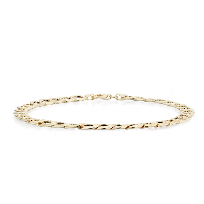 9ct Yellow Gold 9'' Curb Chain Bracelet