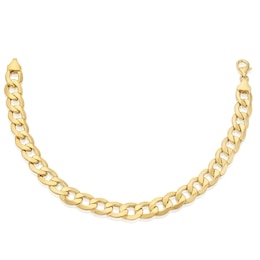 9ct Yellow Gold 9.5" Curb Chain Bracelet