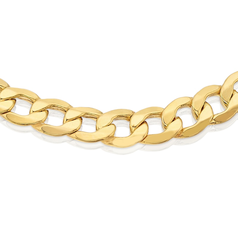 Main Image 2 of 9ct Yellow Gold 9.5" Curb Chain Bracelet