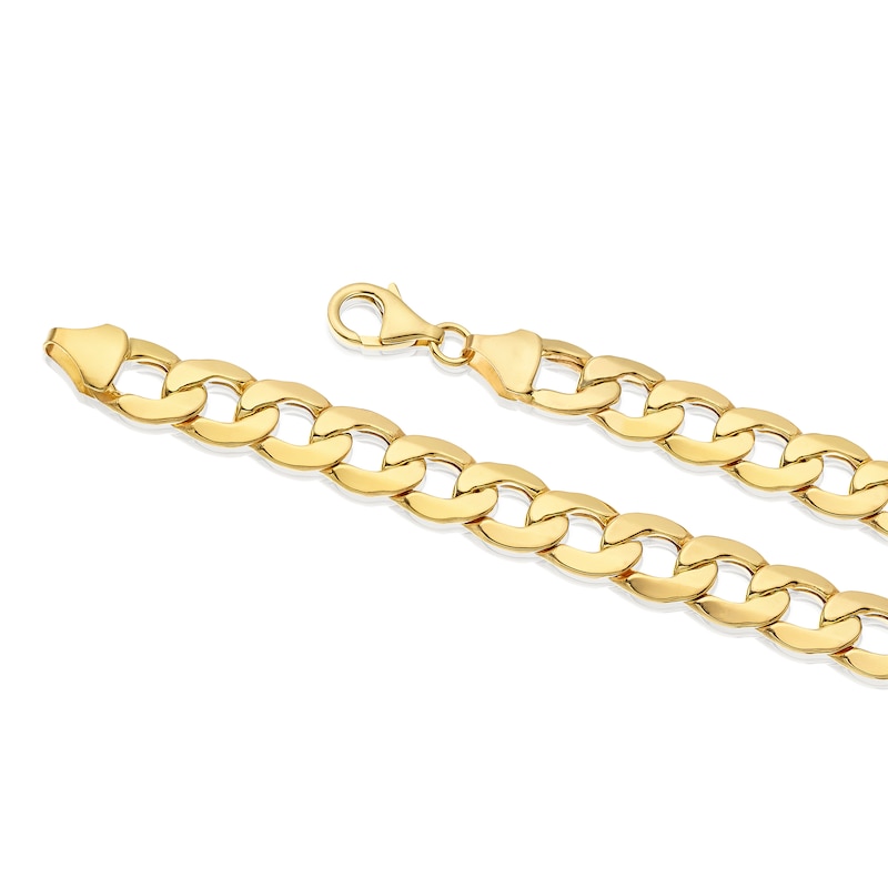 Main Image 3 of 9ct Yellow Gold 9.5" Curb Chain Bracelet