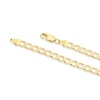 Thumbnail Image 2 of 9ct Yellow Gold 9'' Solid Curb Chain Bracelet