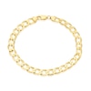 Thumbnail Image 0 of 9ct Yellow Gold 9'' Solid Curb Chunky Chain Bracelet