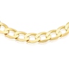 Thumbnail Image 2 of 9ct Yellow Gold 9'' Solid Curb Chunky Chain Bracelet