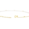 Thumbnail Image 3 of 9ct Yellow Gold Adjustable 9'' Rolo Chain Ball Anklet