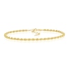 Thumbnail Image 1 of 9ct Yellow Gold Adjustable 9" Rope Chain Anklet