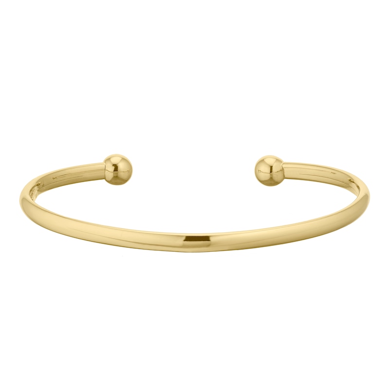 Main Image 1 of Children's 9ct Yellow Gold Torque Baby Bangle