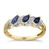 Thumbnail Image 1 of 9ct Yellow Gold Sapphire & Diamond Ring