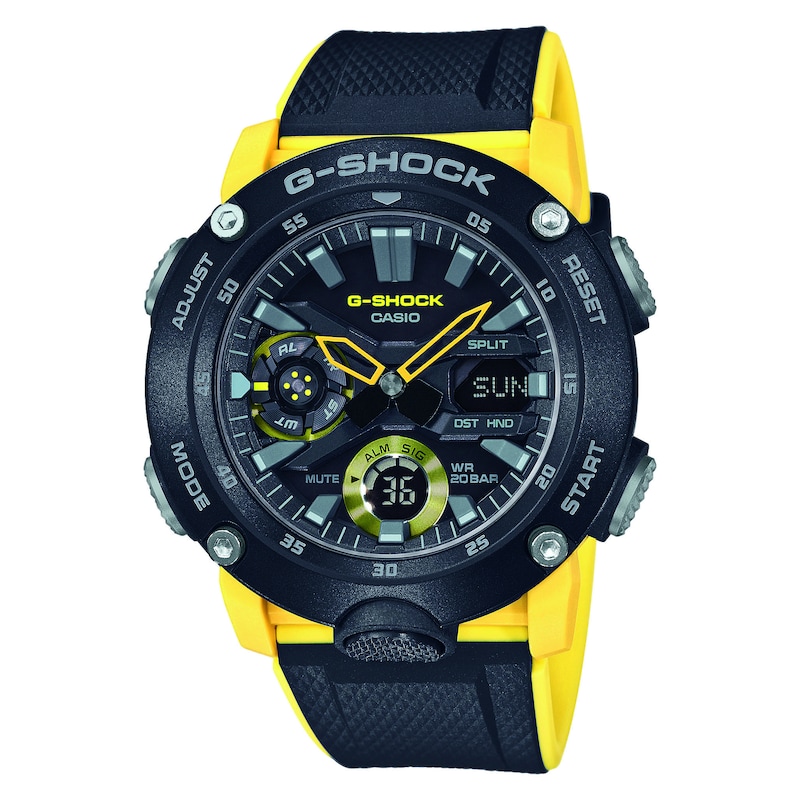 G-Shock GA-2000-1A9ER Men's Carbon Core Black Resin Strap Watch