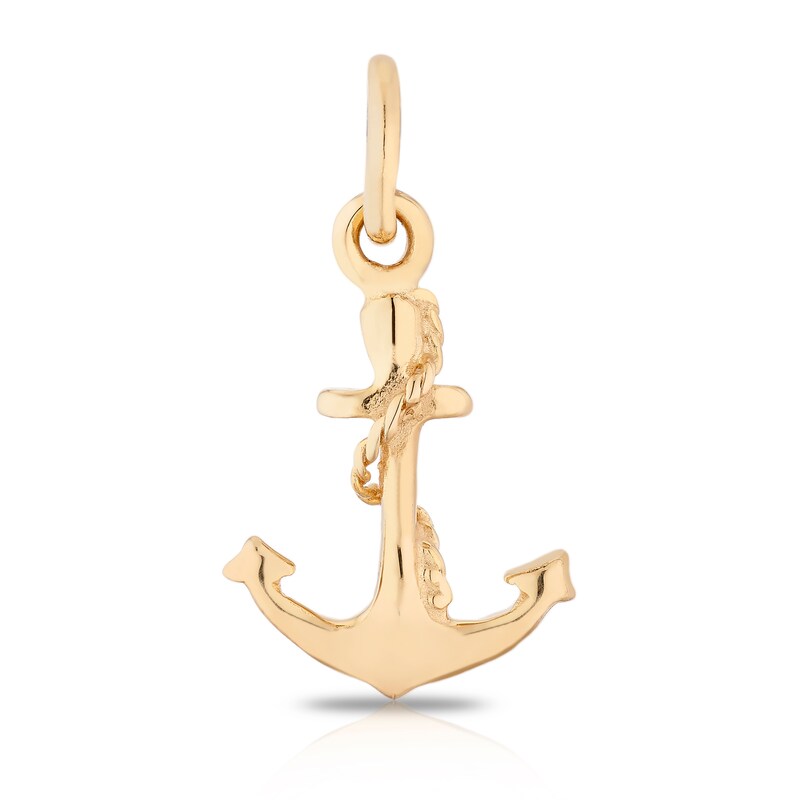 Yellow Gold Plated Anchor Charm