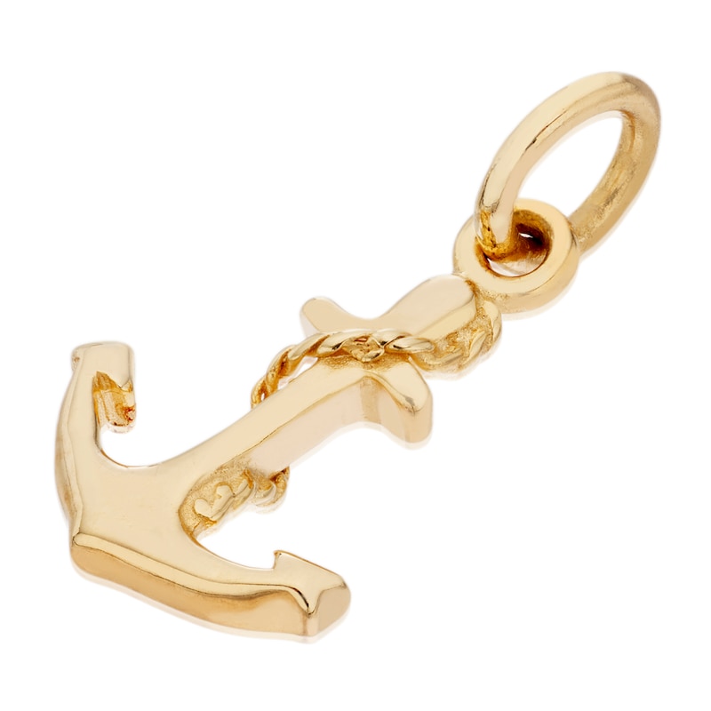 Yellow Gold Plated Anchor Charm