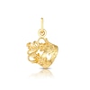 Thumbnail Image 1 of Yellow Gold Plated Sterling Silver Crown Charm