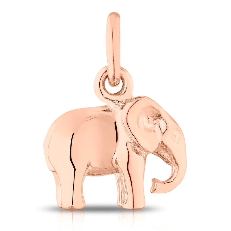 Rose Gold Plated Elephant Charm