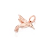 Thumbnail Image 1 of Rose Gold Plated Silver Hummingbird Charm