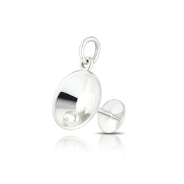 Sterling Silver Cocktail Glass Charm