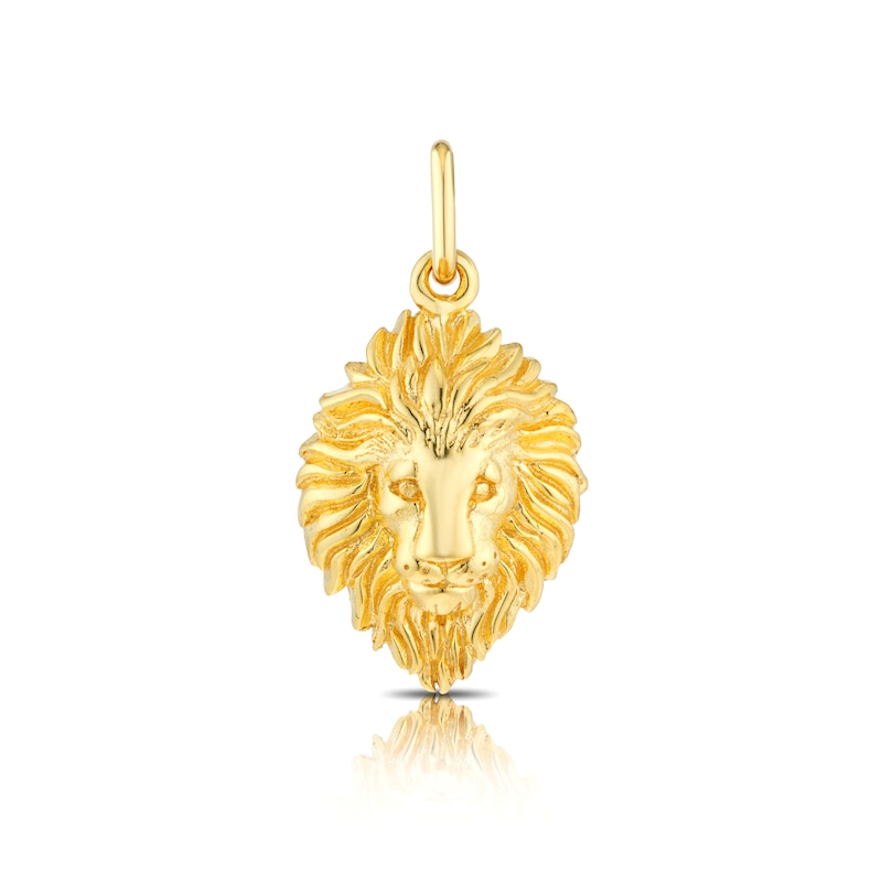 Yellow Gold Plated Leo Zodiac Charm