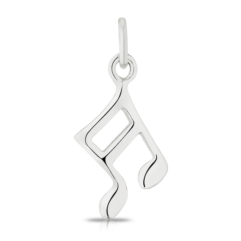 Main Image 1 of Sterling Silver Musical Note Charm