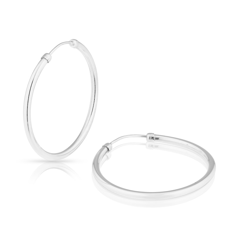 Silver 23mm Hoop Earrings
