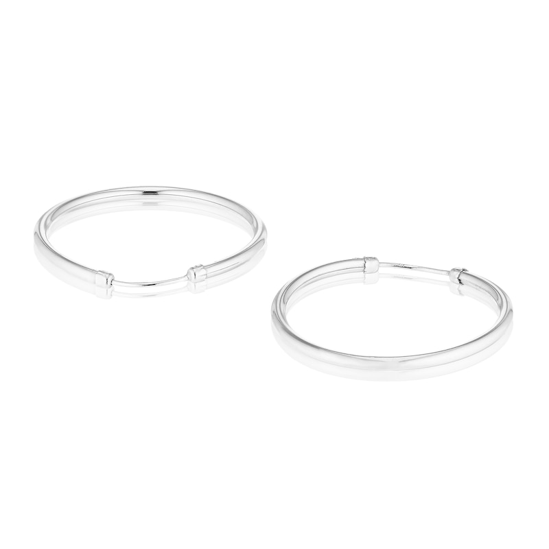 Main Image 2 of Sterling Silver 23mm Hoop Earrings