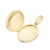 Thumbnail Image 2 of 9ct Yellow Gold Oval Green Enamel CZ Locket (No Chain)