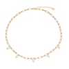 Thumbnail Image 1 of Sterling Silver & 18ct Gold Plated Vermeil Pearl & Chain Necklace